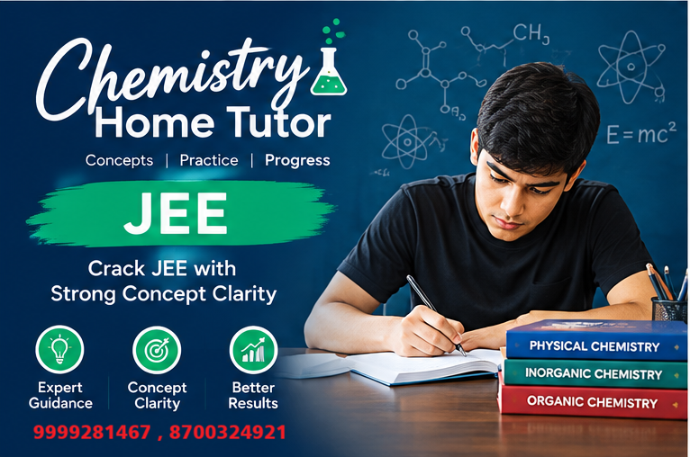 JEE Chemistry Home Tutor in Vasant Kunj